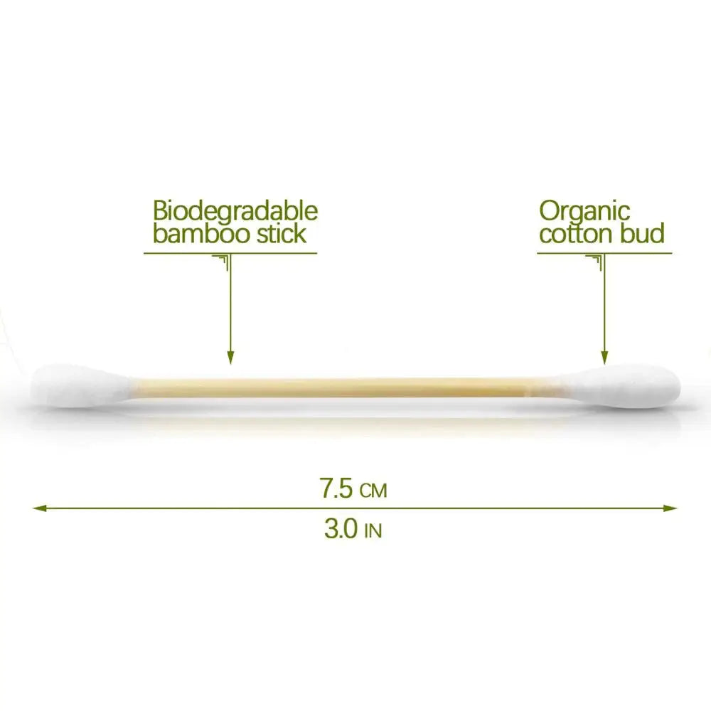 Double Head Bamboo Cotton Swab