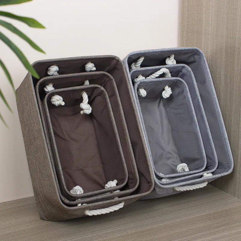 Cotton Linen Folding Storage Bags