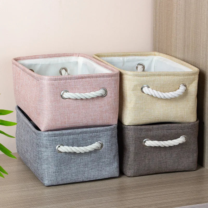 Cotton Linen Folding Storage Bags