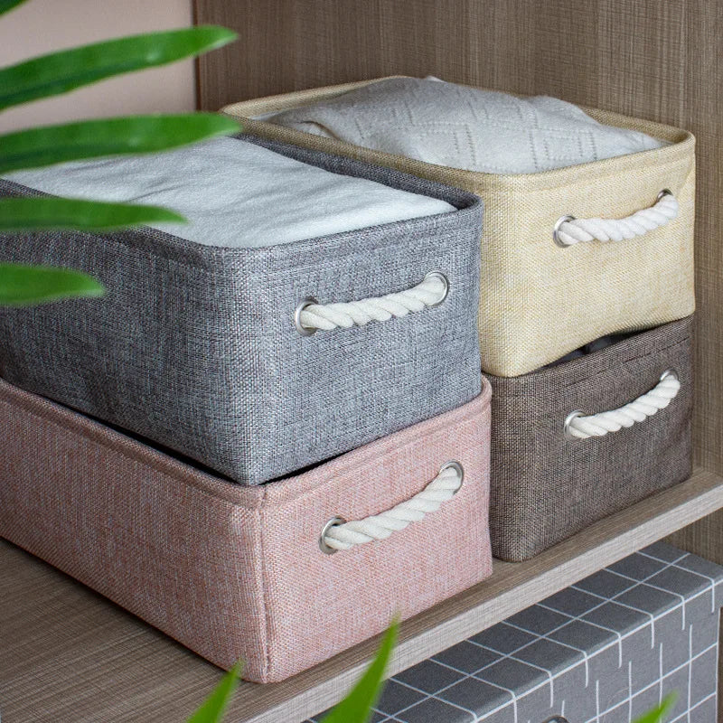 Cotton Linen Folding Storage Bags