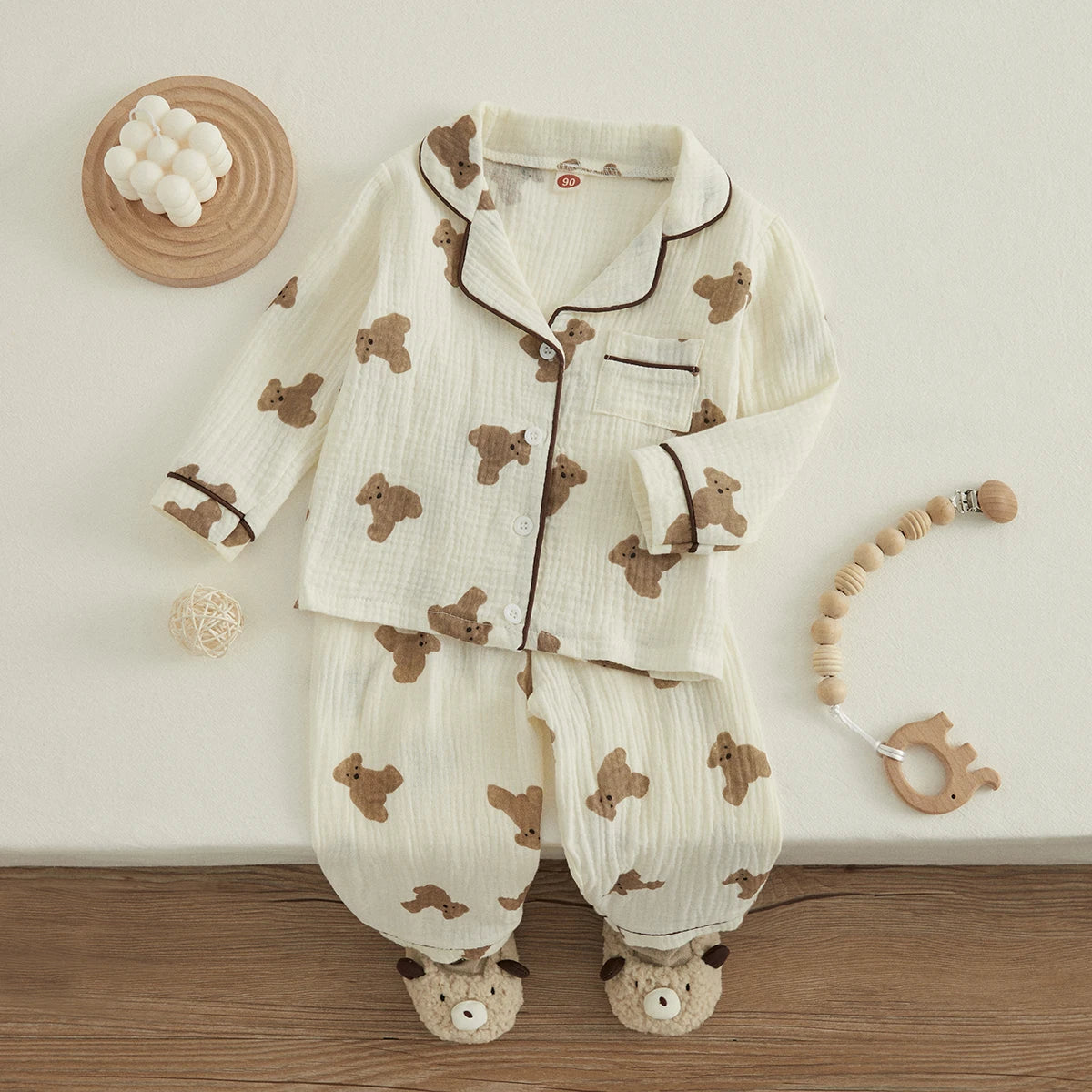 Unisex Cotton Linen Pajama Suit