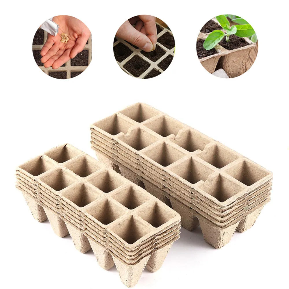 10 Grids Peat Pots Seed Starter