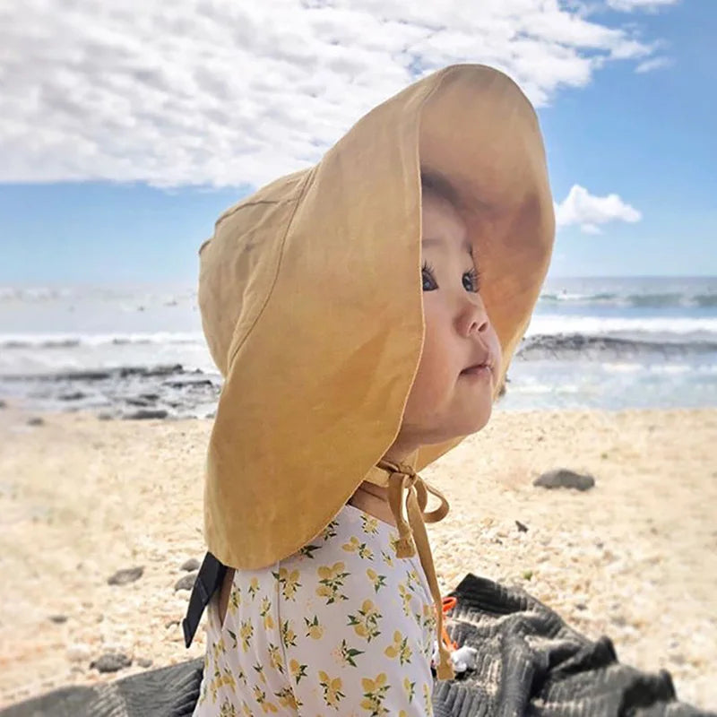 Cotton Linen Baby Sun Hat