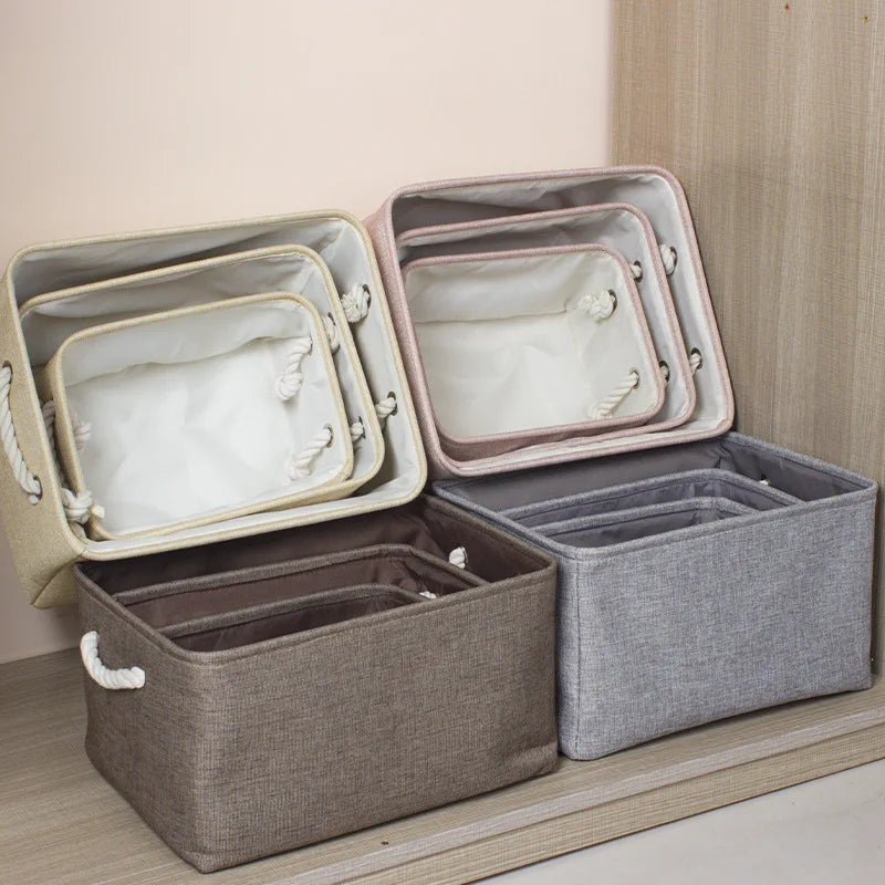 Cotton Linen Folding Storage Bags