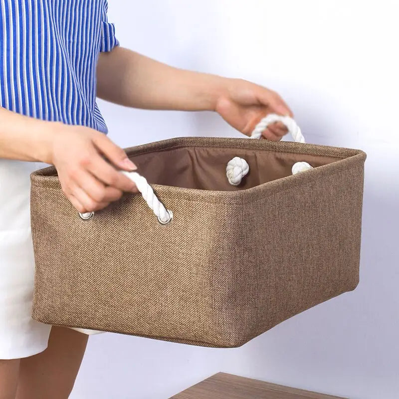 Cotton Linen Folding Storage Bags