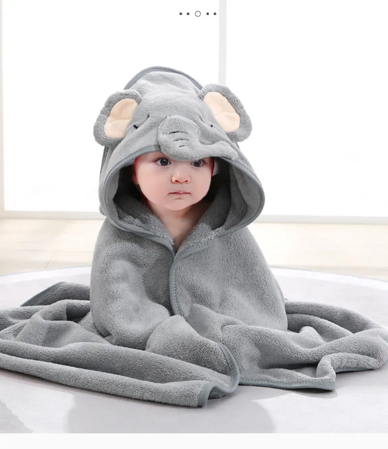 Cartoon Animal Baby Bath Towels