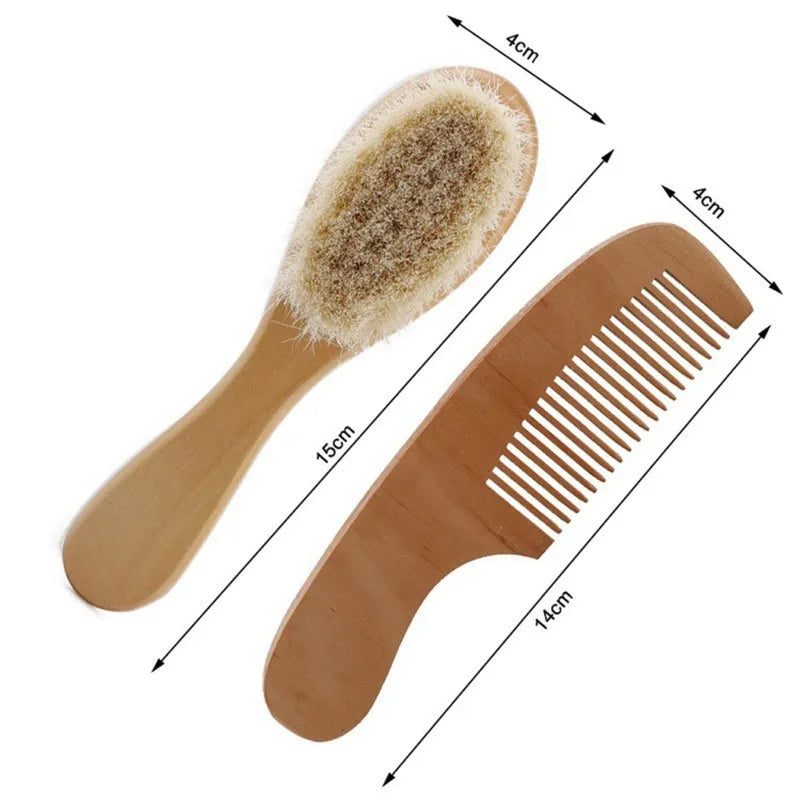 Wooden Soft Wool Hair Brush 