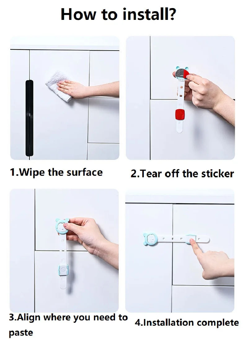 Baby Safety Plastic Cabinet Lock