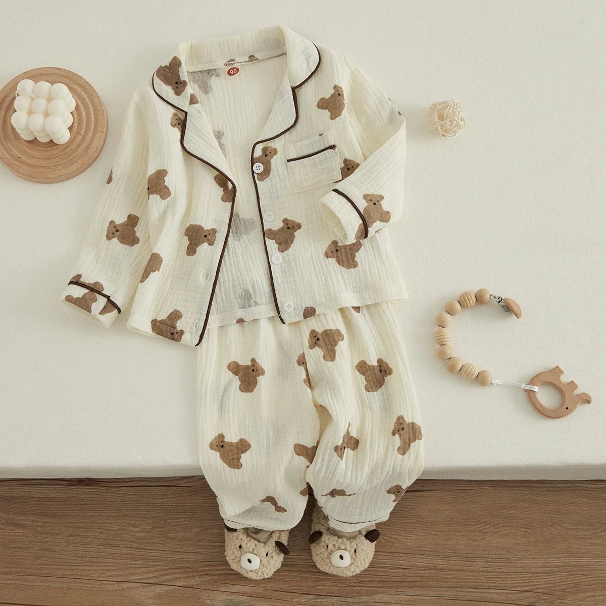 Unisex Cotton Linen Pajama Suit